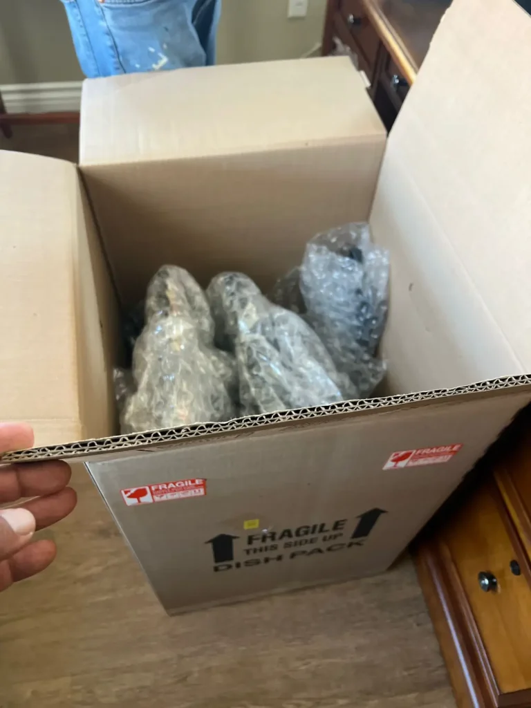 things inside moving boxes