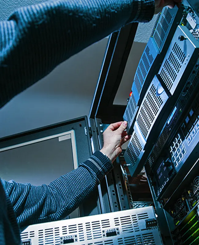 Technology company office and IT infrastructure environment