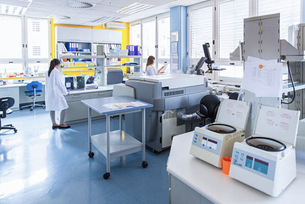 Laboratory research equipment prepared for a campus relocation